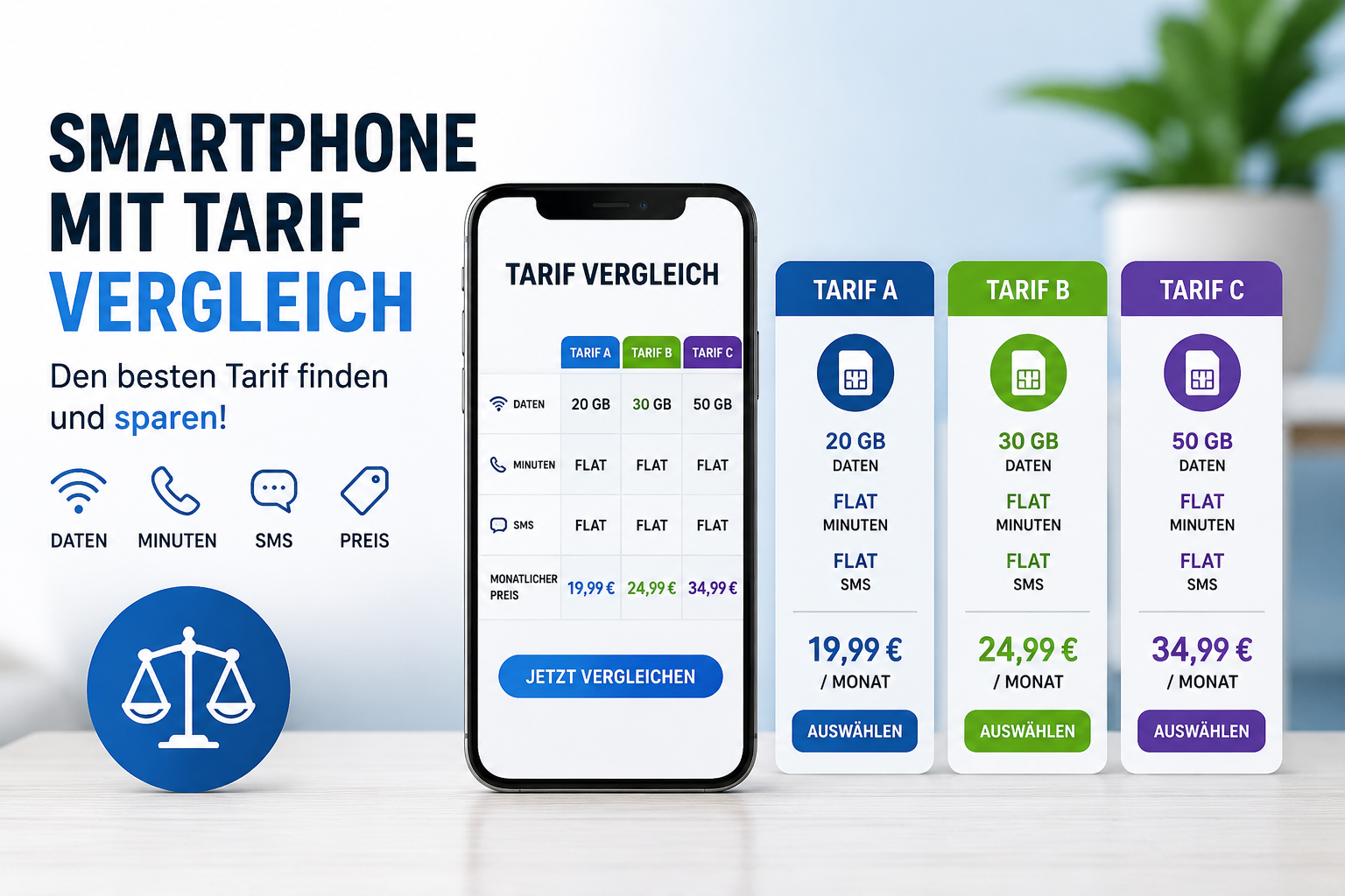 Smartphone mit Tarif vergleich 2026