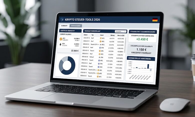 Krypto Steuer Tools 2026 für Deutschland – Bitcoin Steuer Software und Steuerberechnung