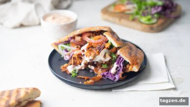 Döner Kebab mit Salat, Fleisch und Soße – Kalorien im Überblick