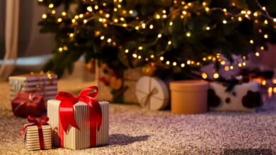 Verpackte Weihnachtsgeschenke unter dem Weihnachtsbaum – Weihnachtsgeschenke für Frauen: Ideen 2026