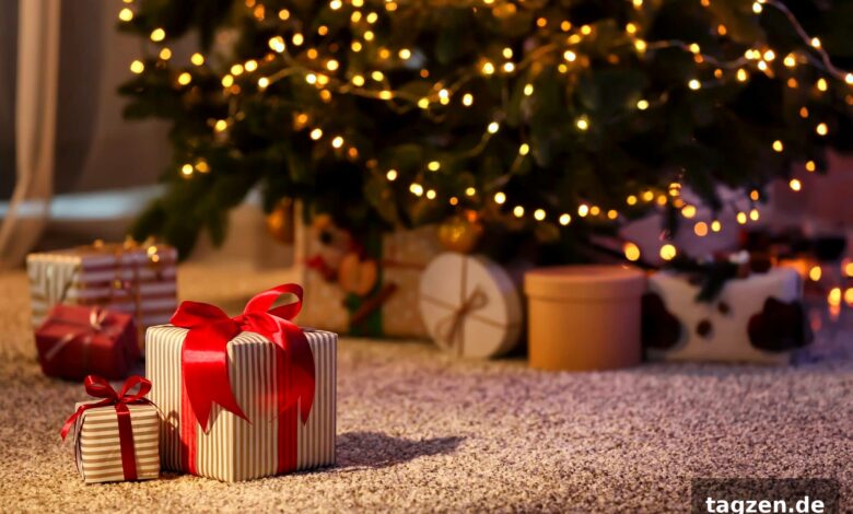 Verpackte Weihnachtsgeschenke unter dem Weihnachtsbaum – Weihnachtsgeschenke für Frauen: Ideen 2026